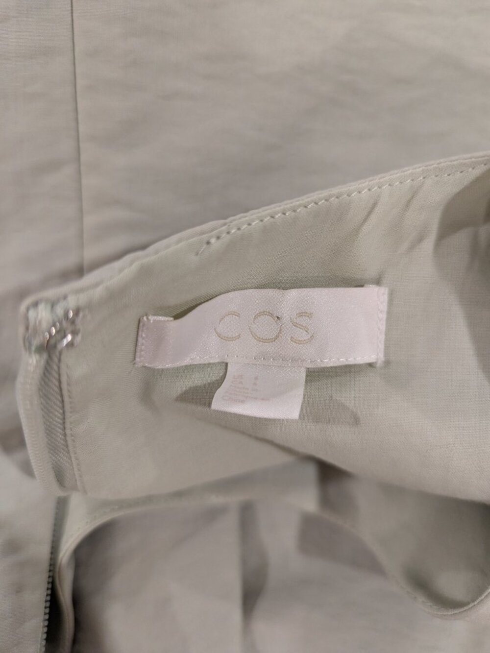 COS Bubble Hem Dress | Size 6 | Lyocell Blend | Architectural Cocoon - Picture 5 of 7